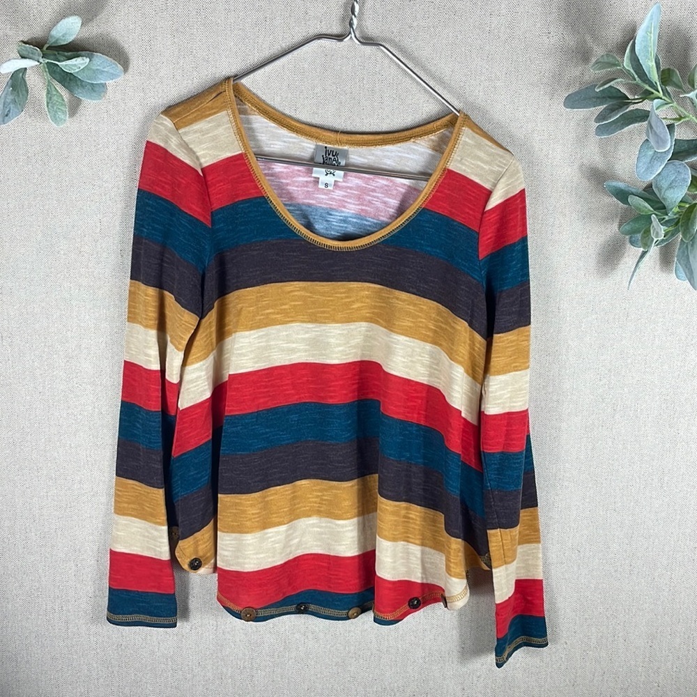 Ivy Jane > Striped Long Sleeve Top Small